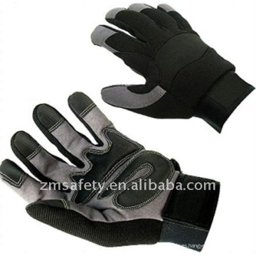 Guantes deportivos antideslizantes de seguridad de cuero sintético Gripper ZM895-H